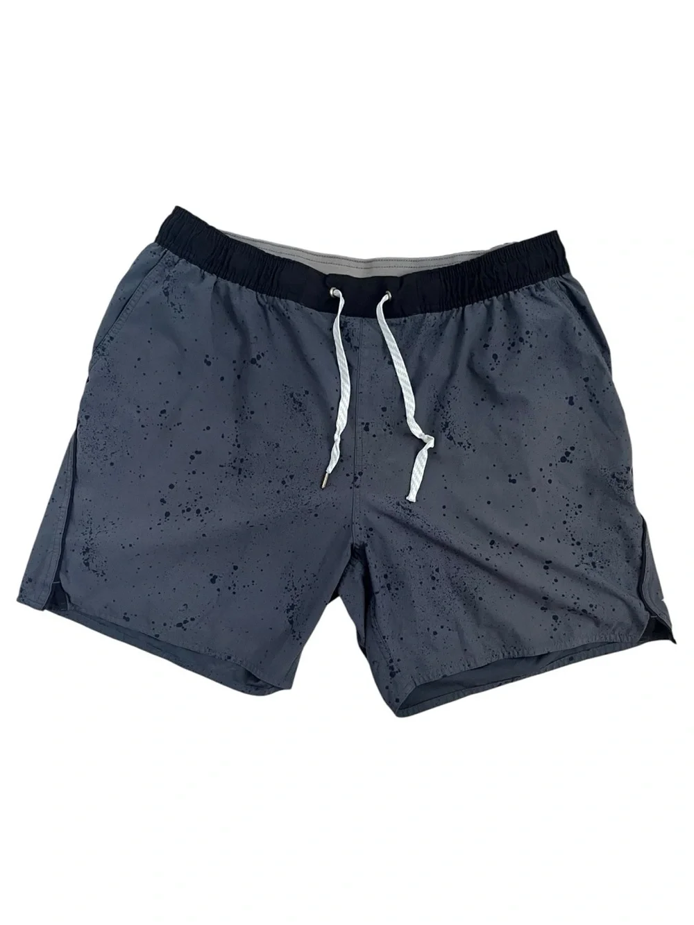 Vuori Trail Short Men’s XL 6” Stretch Lined Black Grey Running Performance V341